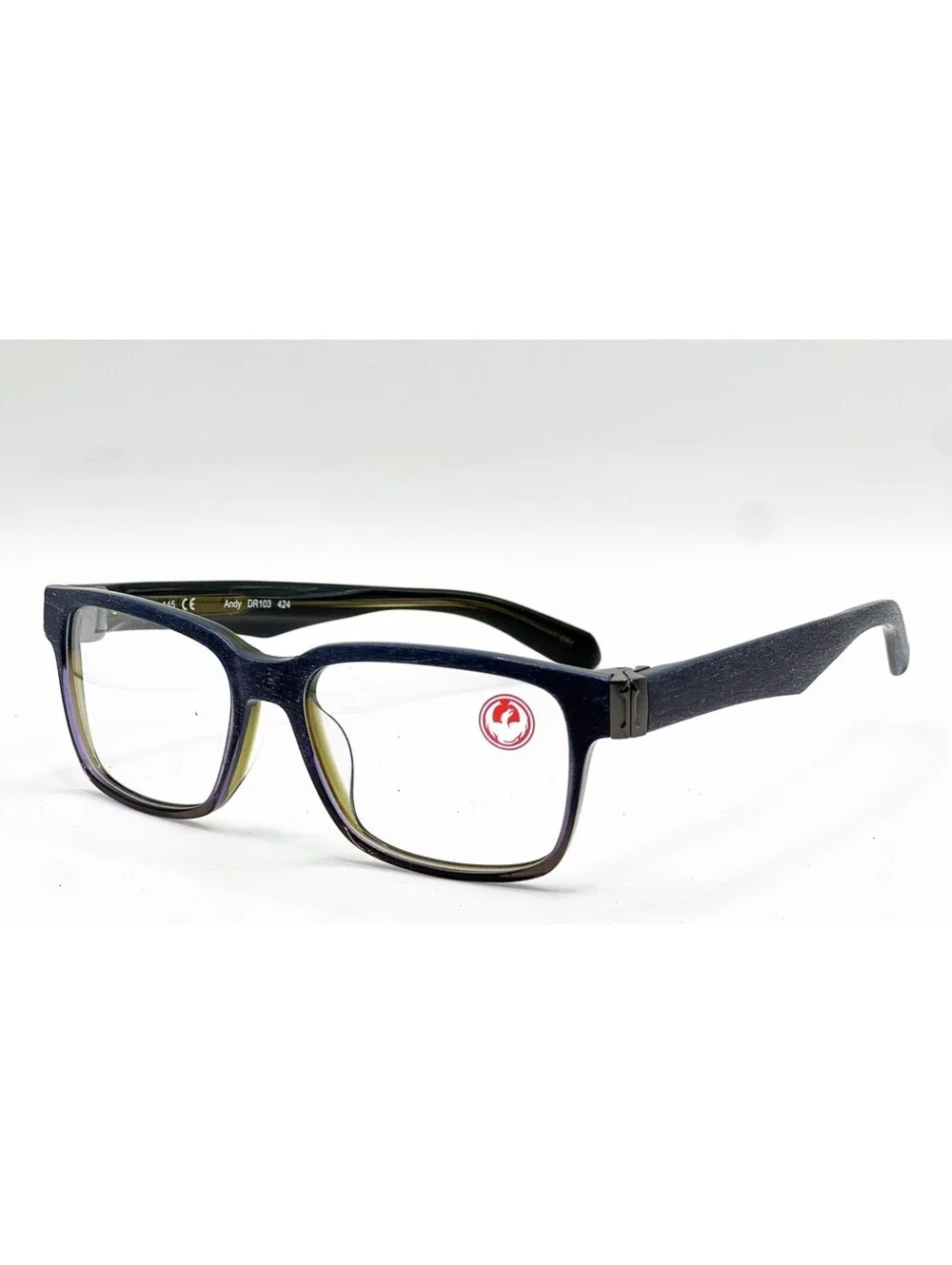 Dragon Andy Dr103 424 Chrome Blue Authentic Eyeglasses 52-16-145